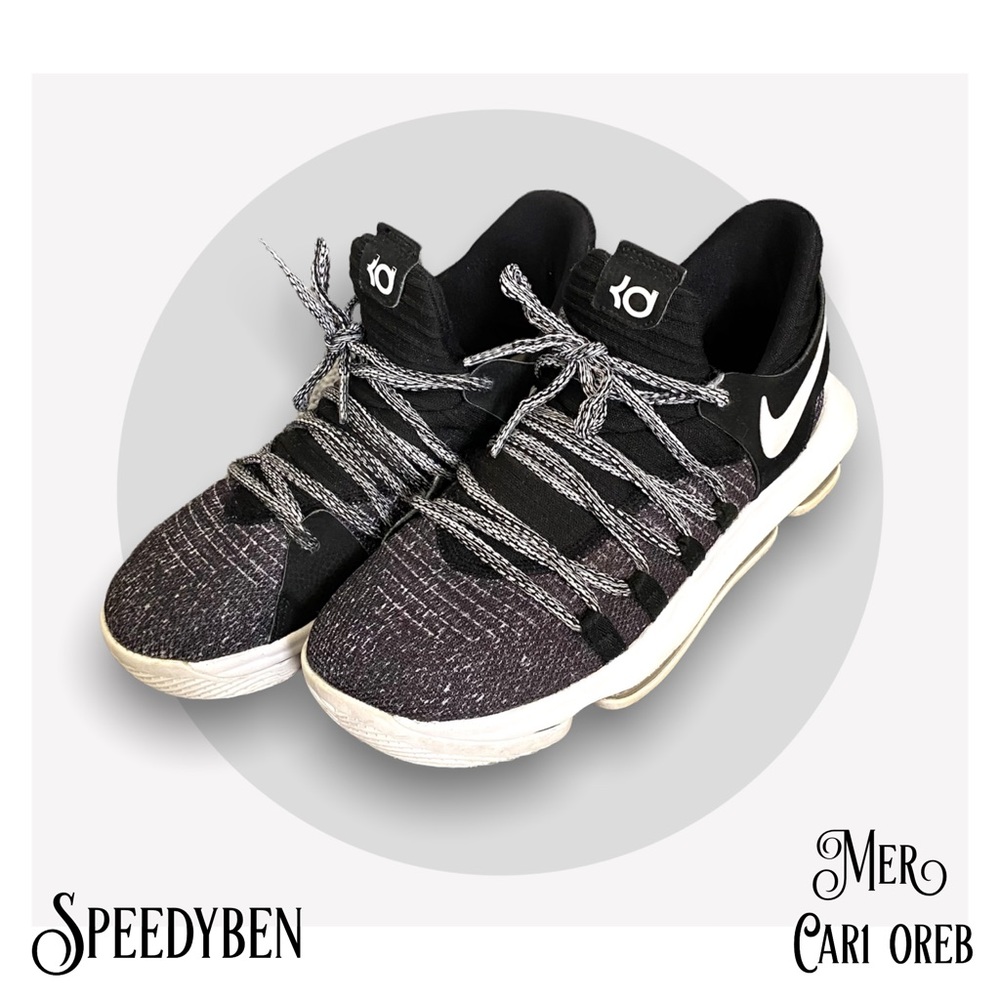 Nike Zoom KD 10 Kevin Durant Oreo GS 5.5Y / 7W activewear